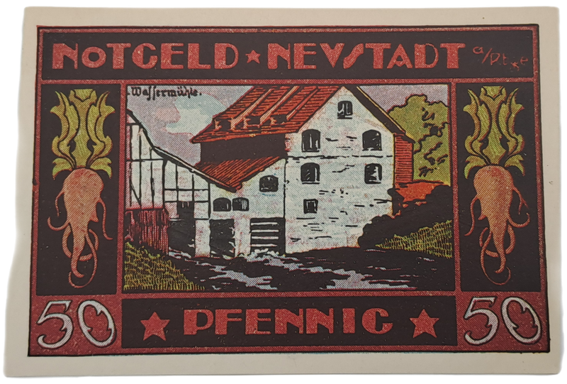 Germany 1921 notgeld  50 Pfennig-City of Neustadt am Rübenberge,-UNC