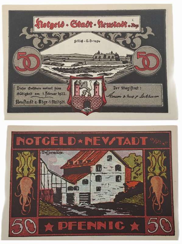Germany 1921 notgeld  50 Pfennig-City of Neustadt am Rübenberge,-UNC