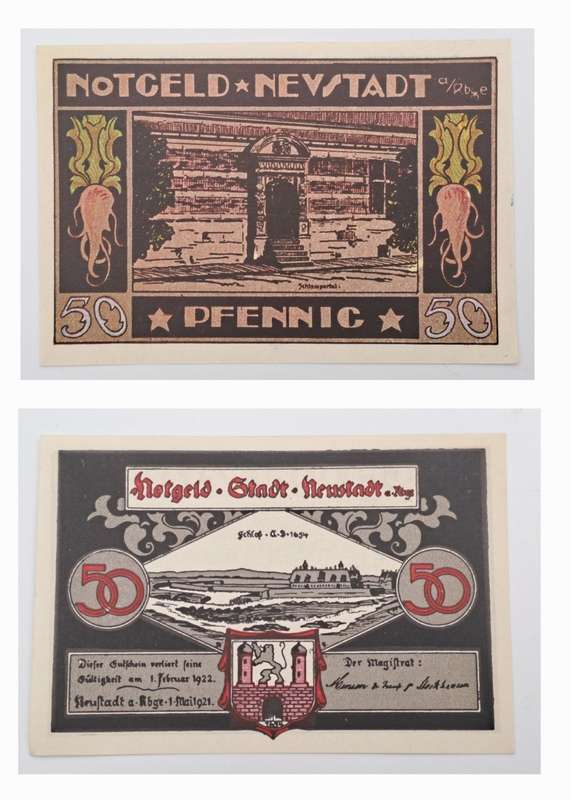Germany 1921 notgeld  50 Pfennig-City of Neustadt am Rübenberge,-UNC