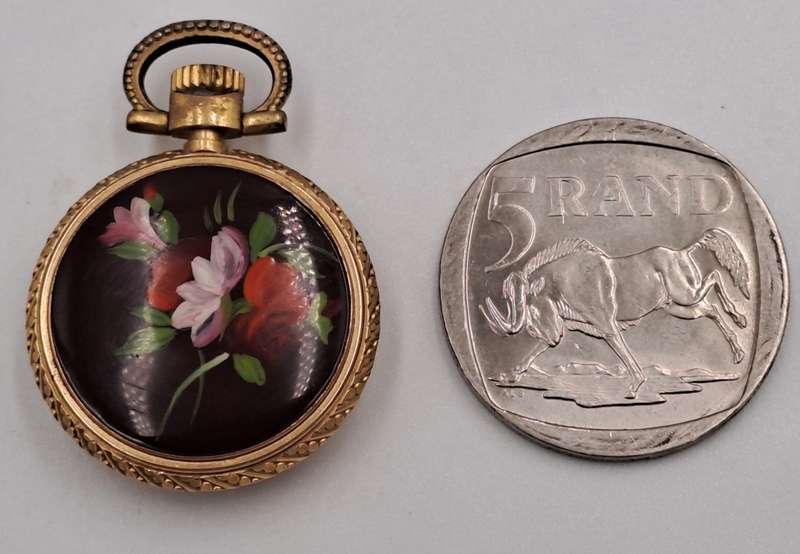 Rare Vintage small Ladies Farian Pocket watch (wind-up) Working -17 Rubis