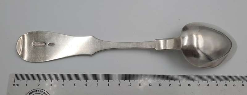 Large Antique 1800`s Hallmarked Russian 84 Silver Spoon-80grams.
