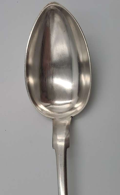 Large Antique 1800`s Hallmarked Russian 84 Silver Spoon-80grams.