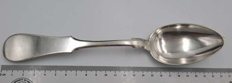 Large Antique 1800`s Hallmarked Russian 84 Silver Spoon-80grams.