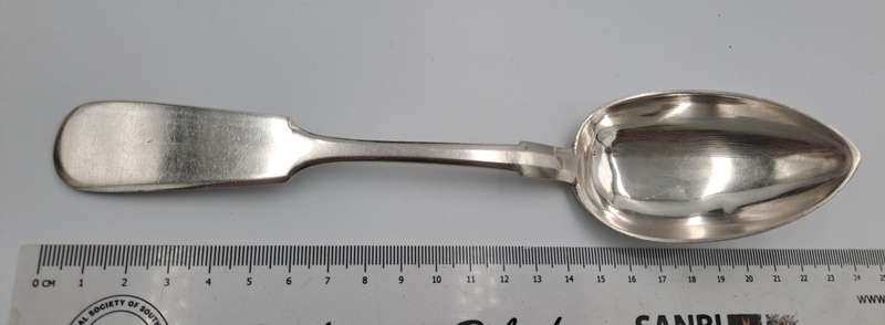 Large Antique 1800`s Hallmarked Russian 84 Silver Spoon-68grams.