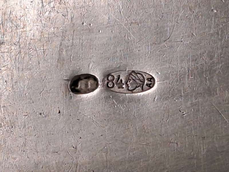 Large Antique 1800`s Hallmarked Russian 84 Silver Spoon-68grams.