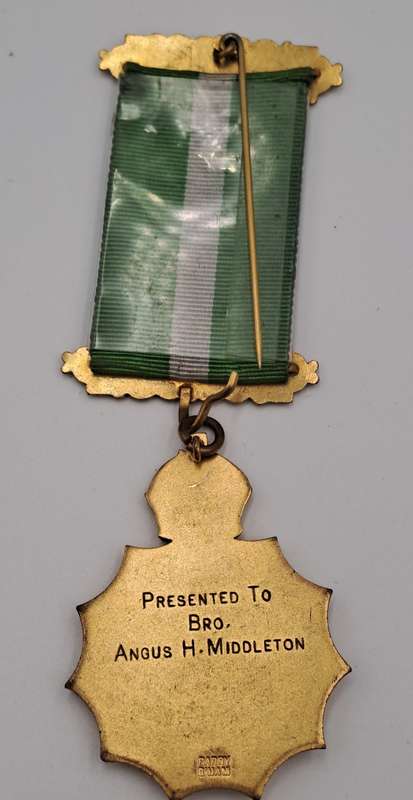 Vintage ARABIAN (K)Nights  LODGE 9546 Masonic Jewel (Free Mason) Engraved