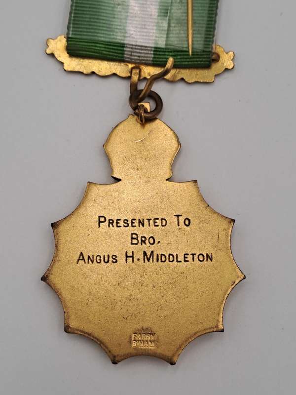 Vintage ARABIAN (K)Nights  LODGE 9546 Masonic Jewel (Free Mason) Engraved