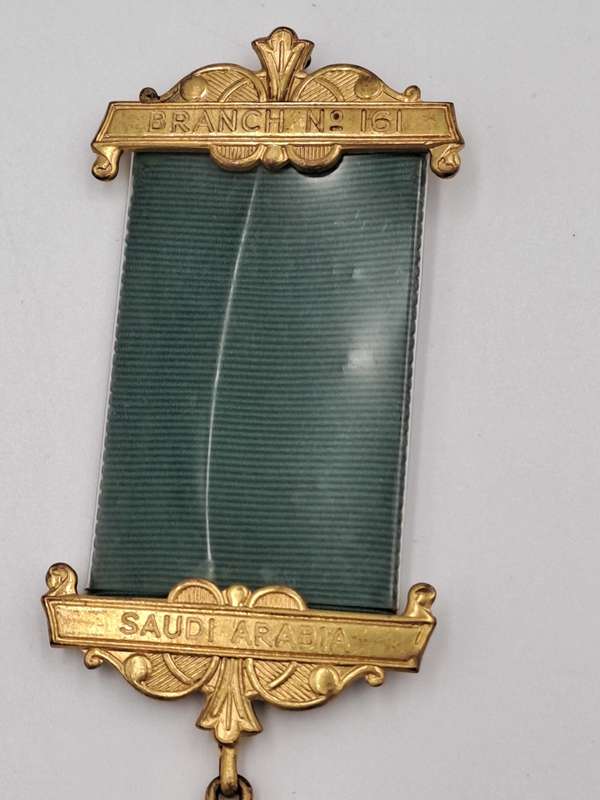 Vintage Saudi Arabia Overseas Buffaloes Association Masonic Jewel (Free Mason)