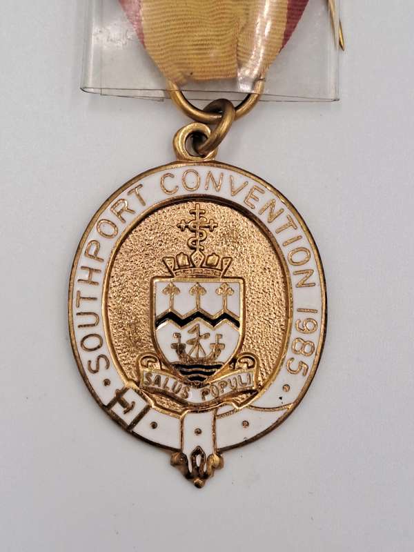 Vintage Delegate 1922-1972 Southport PGL Southport Convention 1985 Masonic Jewel