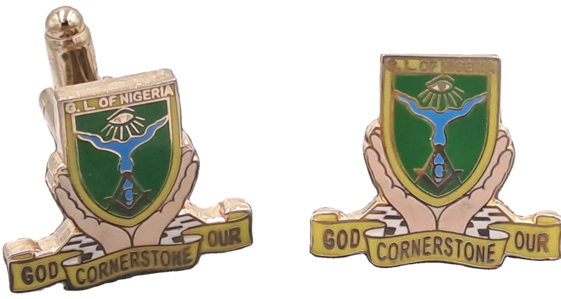 Masonic Grand Lodge Of Nigeria -Free Mason- Cufflinks
