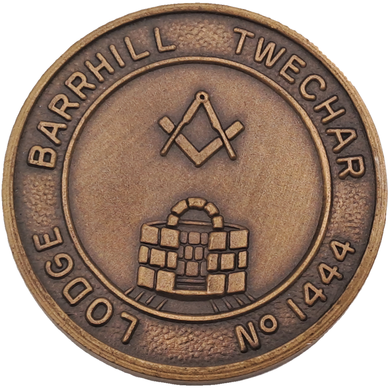 Vintage Masonic Penny Lodge Barrhill Twechar No 1444-
