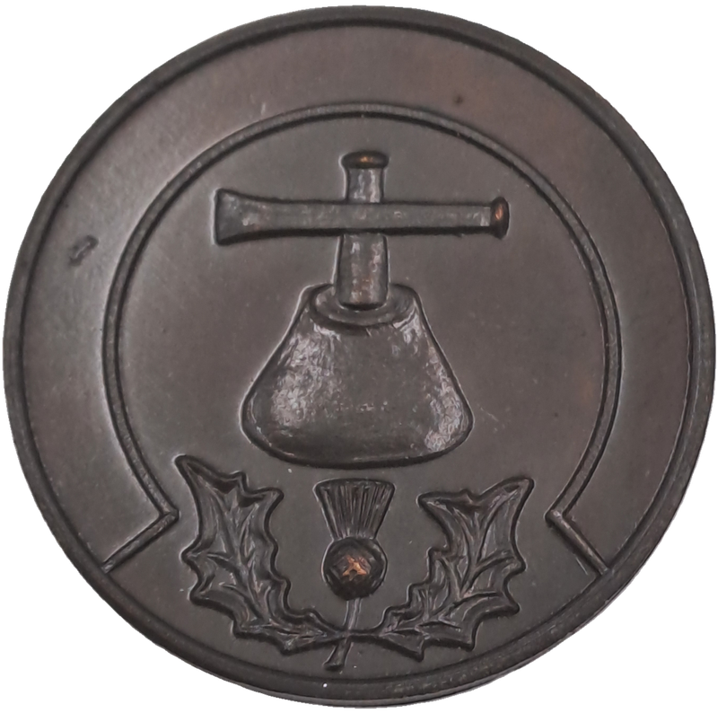 Vintage Masonic Penny  Bronze- THEY RECEIVED EVERY MAN A PENNY