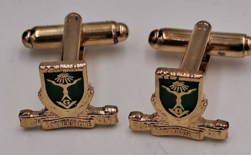 Masonic Grand Lodge Of Nigeria -Free Mason- Cufflinks