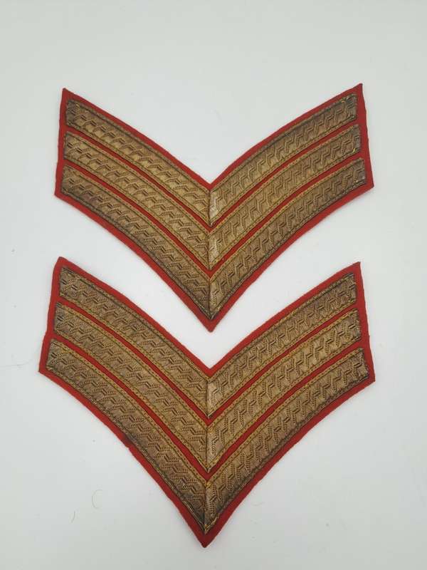 WW2 British Sergeants MESS DRESS Cloth Chevrons-