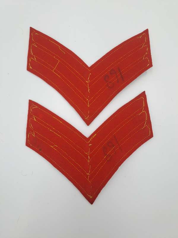 WW2 British Sergeants MESS DRESS Cloth Chevrons-