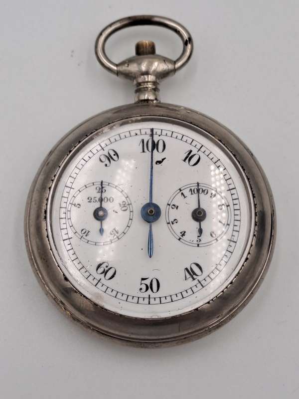 Antique Depose stop watch- Count Steps  Open Face (Stopwatch not working )