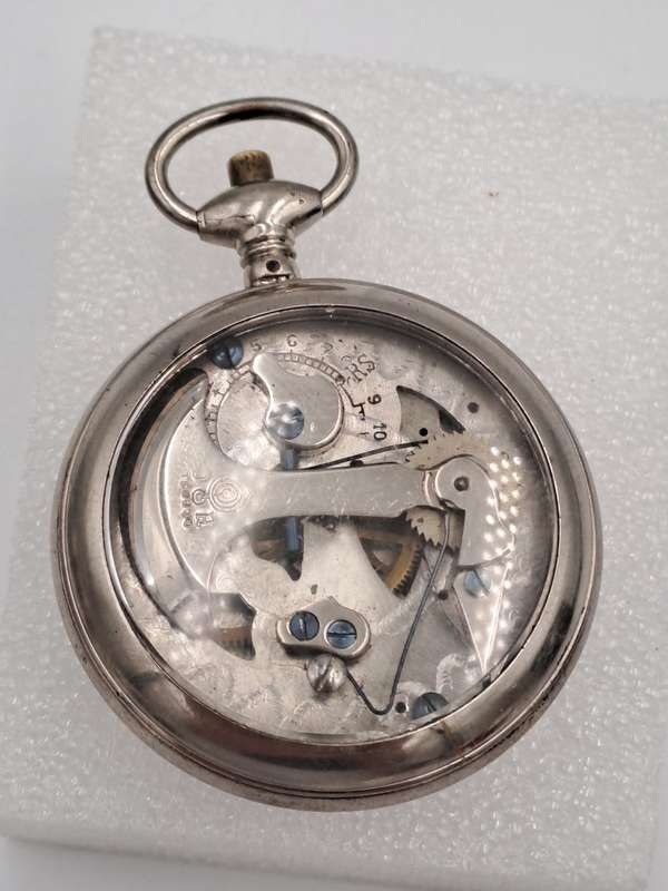 Antique Depose stop watch- Count Steps  Open Face (Stopwatch not working )