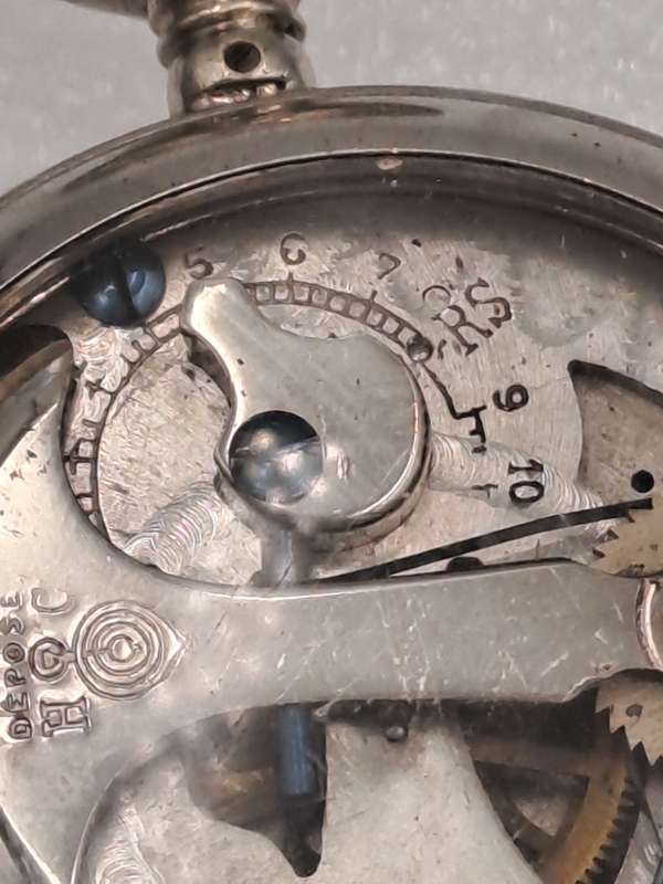 Antique Depose stop watch- Count Steps  Open Face (Stopwatch not working )