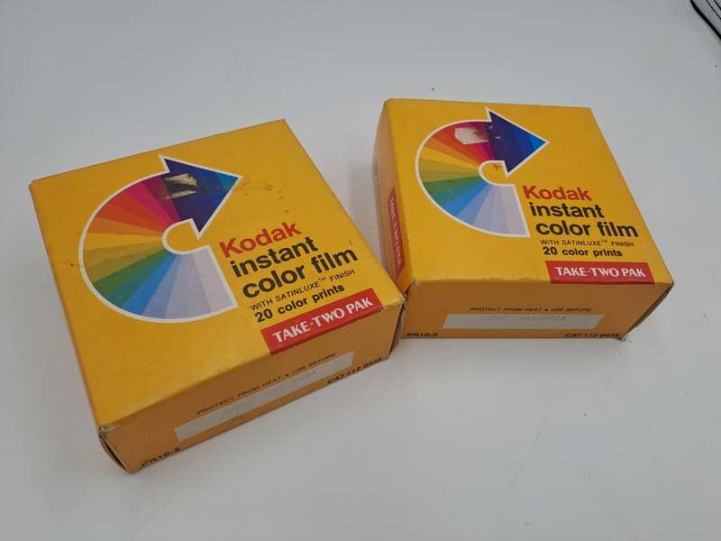 2 x Sealed (Expired) Take Two Pak Kodac PR10-2 Instant Color Film (4 Cartriges) -unopened