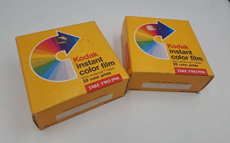 2 x Sealed (Expired) Take Two Pak Kodac PR10-2 Instant Color Film (4 Cartriges) -unopened