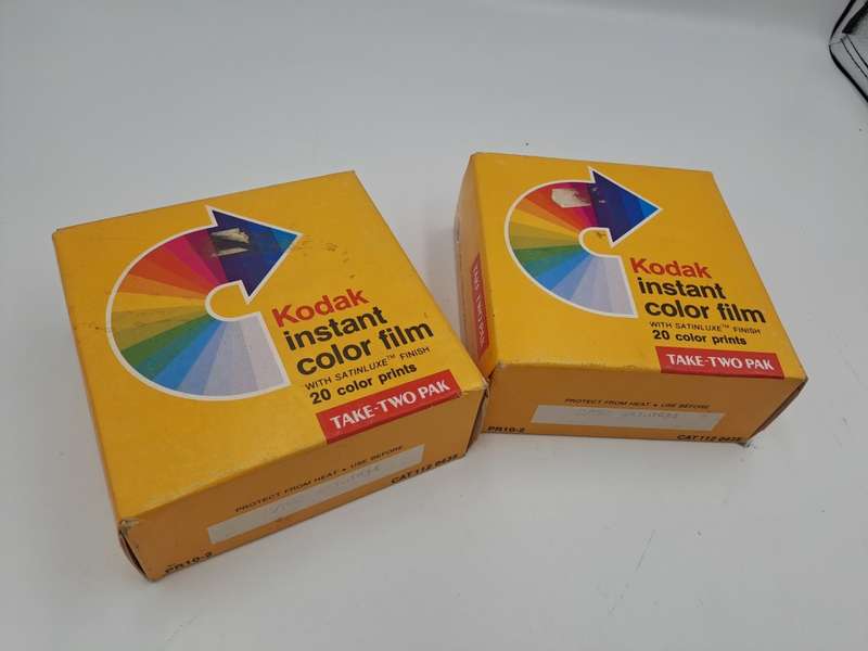2 x Sealed (Expired) Take Two Pak Kodac PR10-2 Instant Color Film (4 Cartriges) -unopened