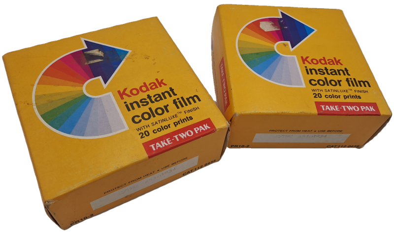 2 x Sealed (Expired) Take Two Pak Kodac PR10-2 Instant Color Film (4 Cartriges) -unopened