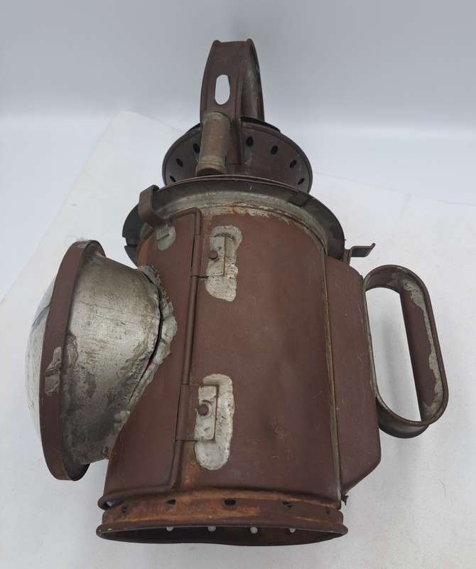 Vintage SAS-SAR Railway Signal Lamp -Not restored-Front lens cracked