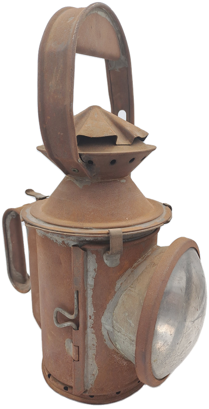 Vintage SAS-SAR Railway Signal Lamp -Not restored-Front lens cracked