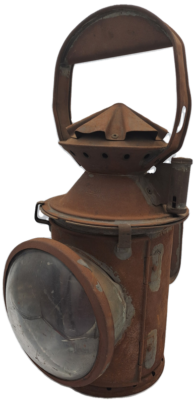 Vintage SAS-SAR Railway Signal Lamp -Not restored-Front lens cracked