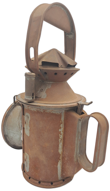 Vintage SAS-SAR Railway Signal Lamp -Not restored-Front lens cracked