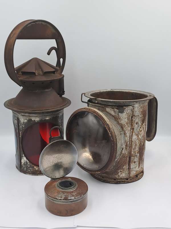 Vintage SAS-SAR Railway Signal Lamp -Not restored-