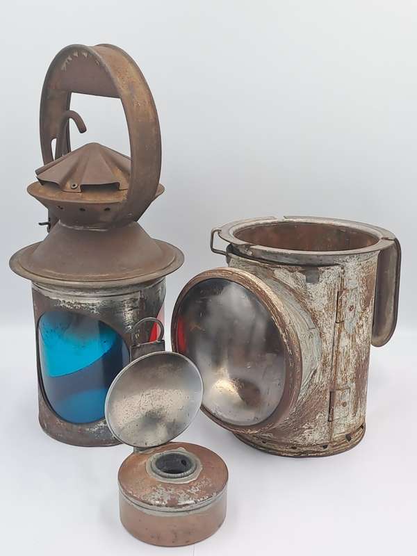 Vintage SAS-SAR Railway Signal Lamp -Not restored-