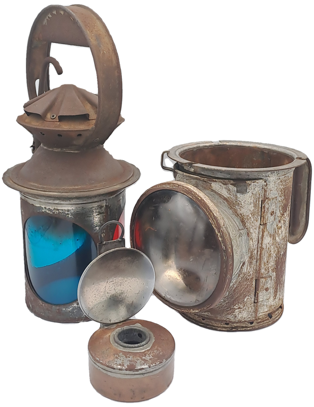 Vintage SAS-SAR Railway Signal Lamp -Not restored-