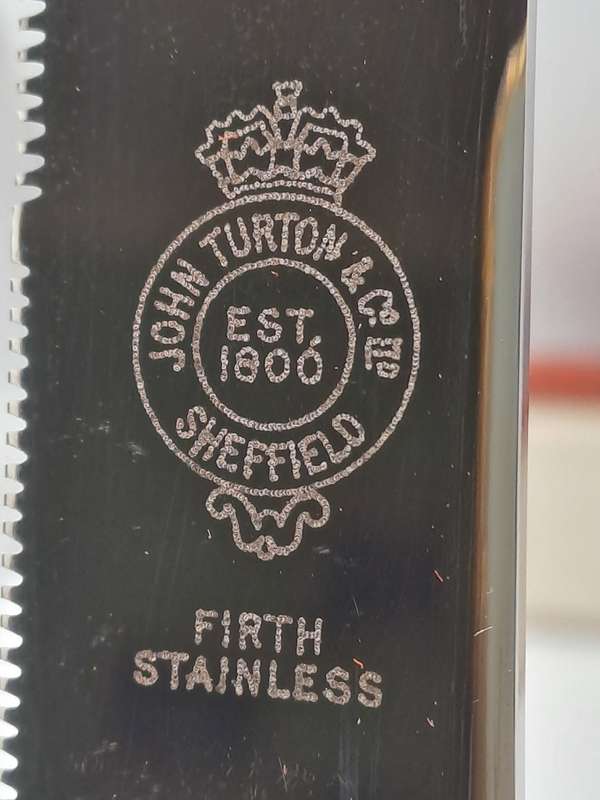 Vintage Silver Plated BREADKNIFE John Turton & Co Sheffield England -Firth Stainless-Boxed -Unused