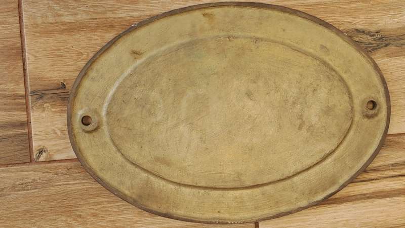 Large South African Railways Locomotive Cab Side Number Plate 3024 15F -10kg -Recast