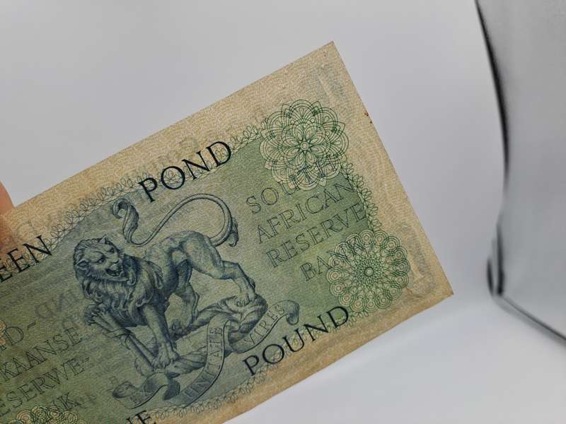 M.H De Kock B287 Prefix - 1957 South Africa One Pound -Een Pond Bank note Circulated