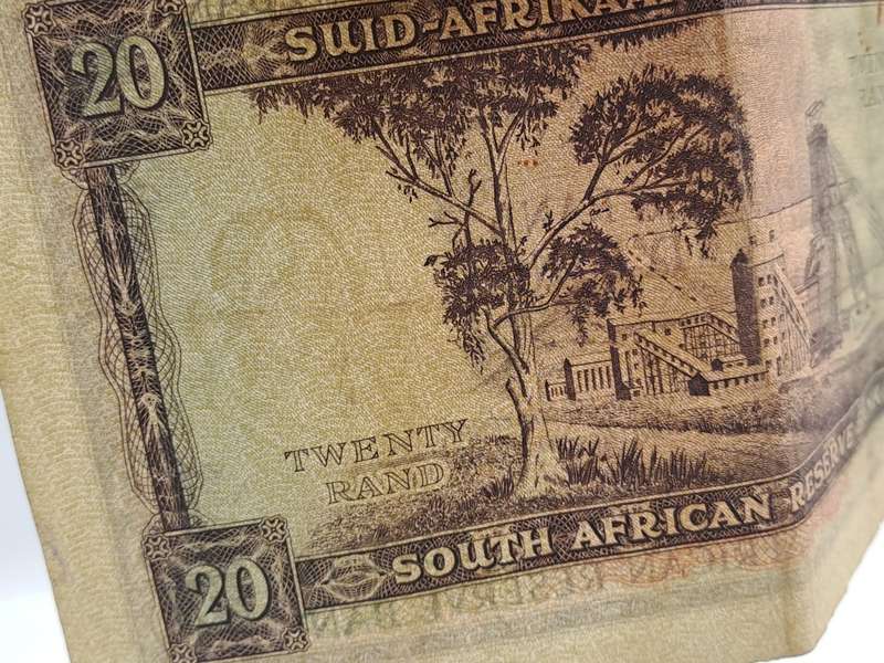 G.Rissik 1962 D2 Prefix - South Africa 20 Rand -Twenty Rand -AFrikaans -English Bank note Circulated