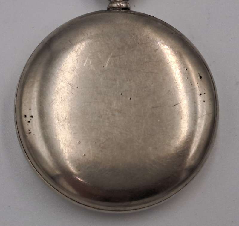 Antique Sterling Silver ELGIN Pocket watch on Chain Working-Made in USA