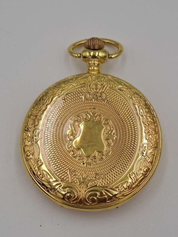 Gold Tone Quartz Pocket watch -Working (No Name )