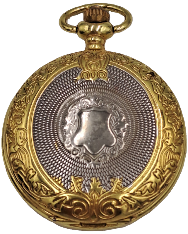 Gold Tone Quartz Pocket watch -Working (No Name )