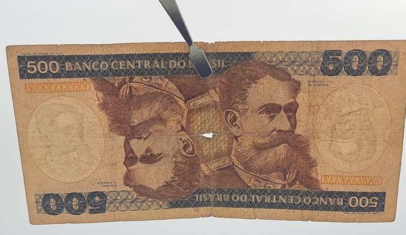 1981-1985  Brazil 500 Cruzeiros 2nd Edition, 2nd Type