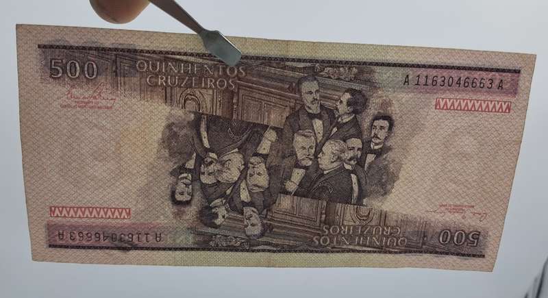 1981-1985  Brazil 500 Cruzeiros 2nd Edition, 2nd Type