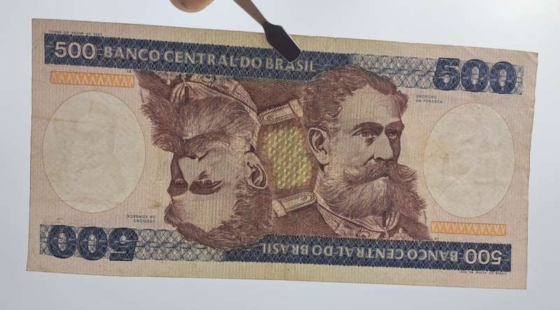 1981-1985  Brazil 500 Cruzeiros 2nd Edition, 2nd Type