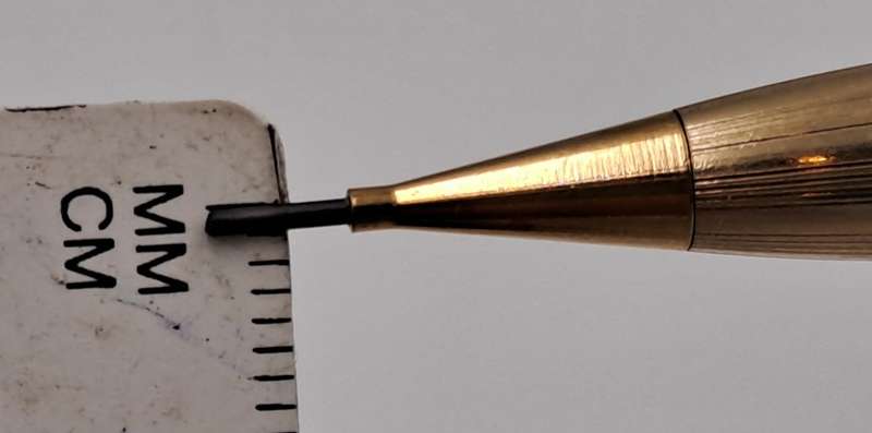 Vintage  12kt White Dot Gold Filled Sheaffer Pencil 0,9mm Lead
