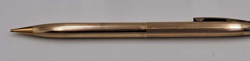 Vintage  12kt White Dot Gold Filled Sheaffer Pencil 0,9mm Lead