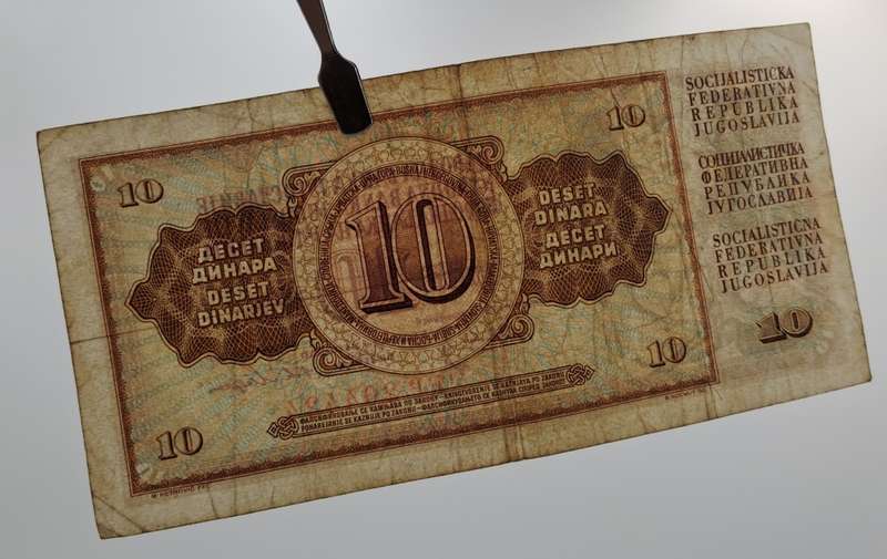 1968  Yugoslavia- 10 Dinara Bank Note