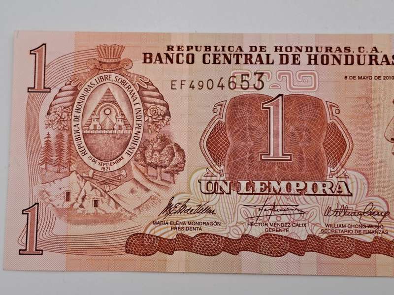 2016  Honduras 1 Lempira-Bank note -  Uncirculated