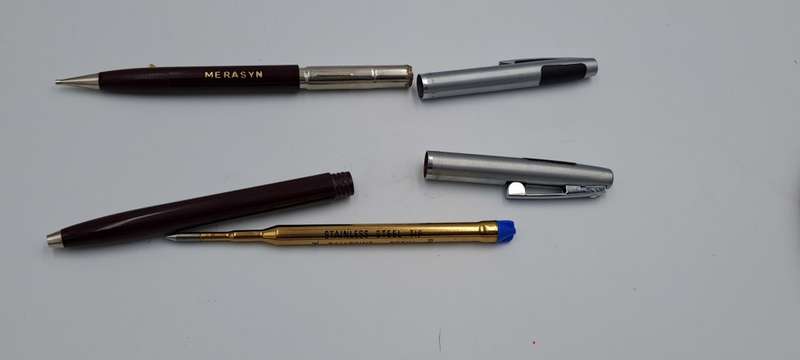 Vintage White dot Sheaffer 440 ballpoint pen and Pencil set -Branded- see condition