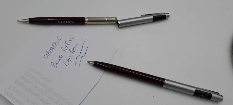 Vintage White dot Sheaffer 440 ballpoint pen and Pencil set -Branded- see condition