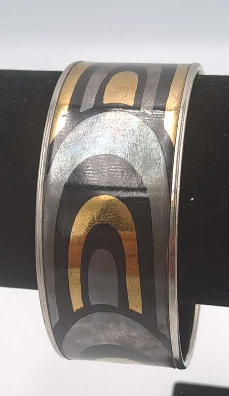Rare Find - Original Vintage 1960-1970`s Laurana Italy Brass Bangle